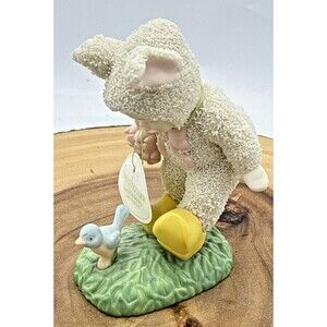 Vintage Dept 56 Snowbunnies Snowbabies Walk A Mile in My Shoes 2001 W/Tag 4”